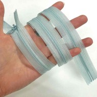 Fermeture invisible vert d'eau en nylon 55cm