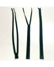 Fermeture invisible vert foncé en nylon 50cm