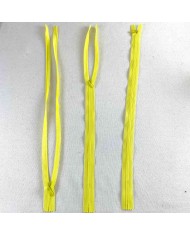 Fermeture invisible jaune en nylon 35cm