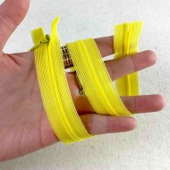 Fermeture invisible jaune en nylon 35cm