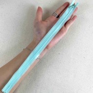 Fermeture invisible fantaisie bleu ciel en nylon 30cm