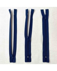 Fermeture non séparable marine en nylon 18cm