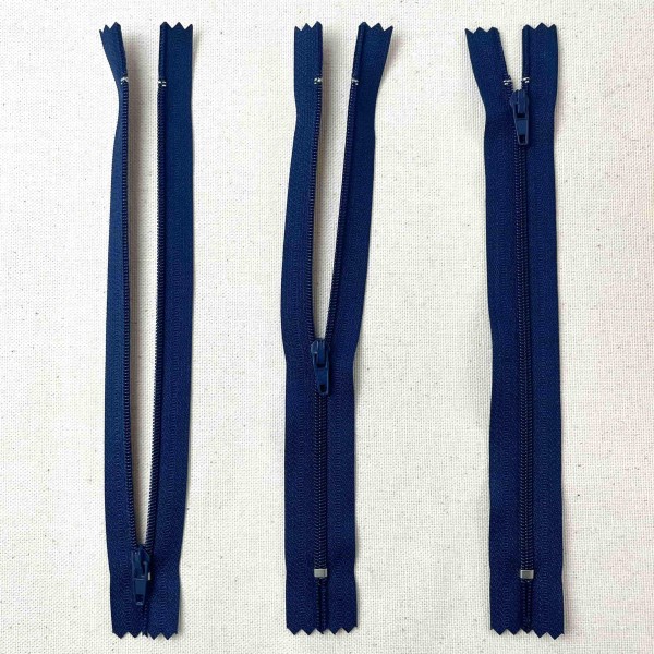 Fermeture non séparable marine en nylon 18cm Fermeture non séparable marine en nylon 18cm