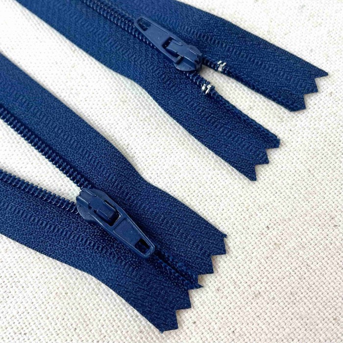 Fermeture non séparable marine en nylon 18cm