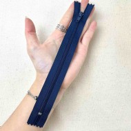 Fermeture non séparable marine en nylon 18cm