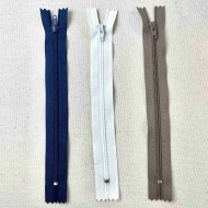 Fermeture non séparable marine en nylon 18cm