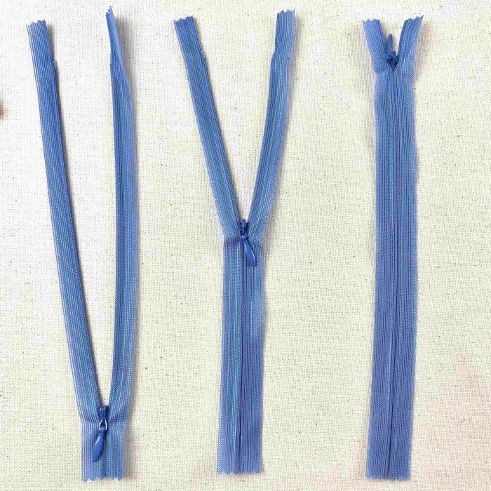 Fermeture invisible non séparable lavande en nylon 20cm