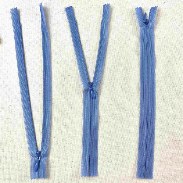 Fermeture invisible non séparable lavande en nylon 20cm Fermeture invisible non séparable lavande en nylon 20cm