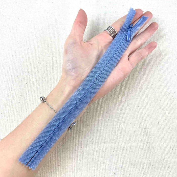 Fermeture invisible non séparable lavande en nylon 20cm