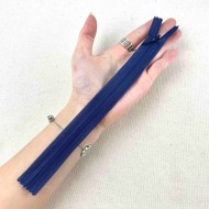 Fermeture invisible non séparable marine en nylon 20cm Fermeture invisible non séparable marine en nylon 20cm