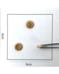 Bouton rond en bois 10mm