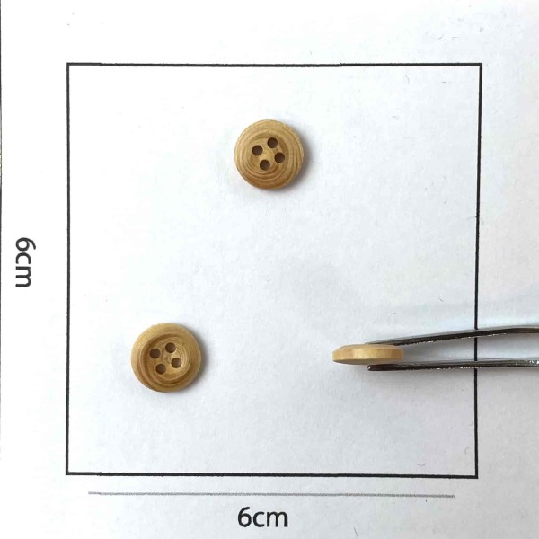 Bouton rond en bois 10mm Bouton rond en bois 10mm