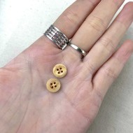 Bouton rond en bois 10mm