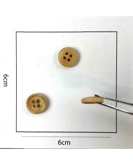 Bouton rond en bois 12mm