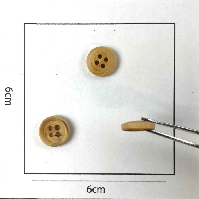 Bouton rond en bois 12mm