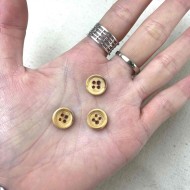 Bouton rond en bois 12mm