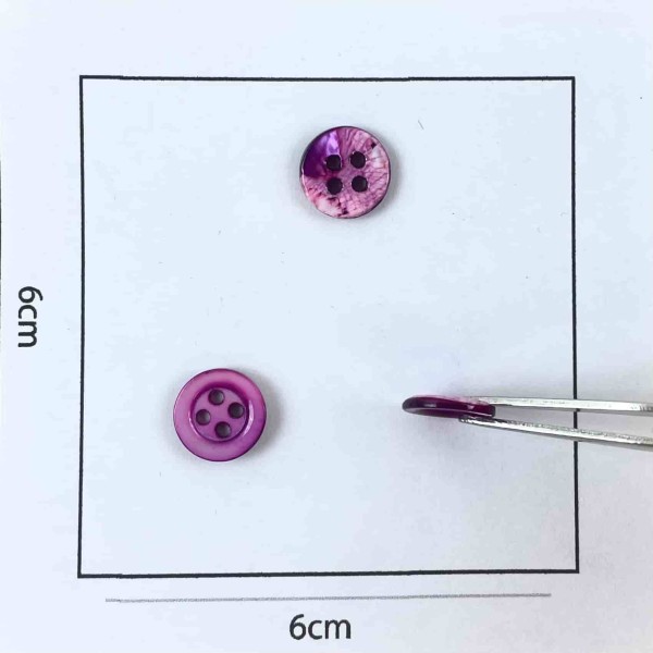 Bouton nacre rond violet 10mm Bouton nacre rond violet 10mm