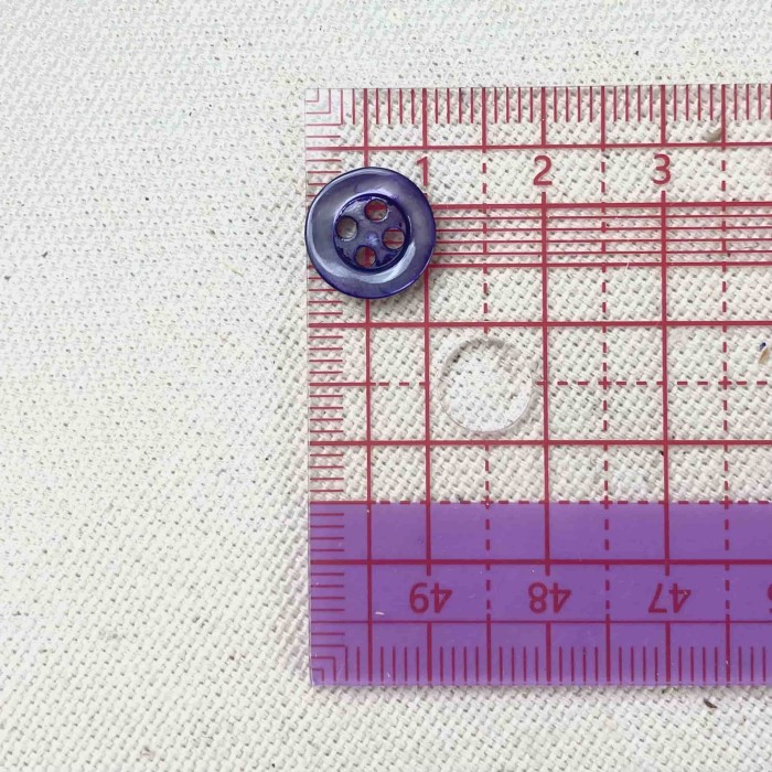 Bouton nacre rond lavande 10mm