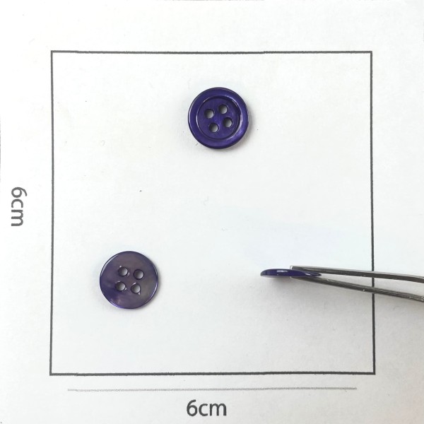 Bouton nacre rond lavande 10mm Bouton nacre rond lavande 10mm