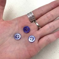 Bouton nacre rond lavande 10mm