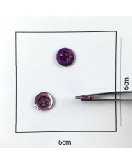 Bouton nacre rond violet clair 10mm