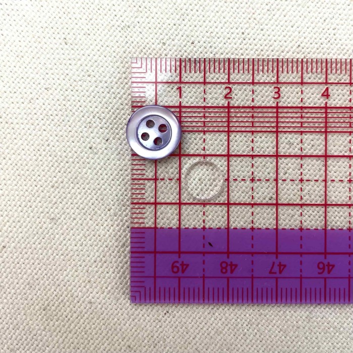 Bouton nacre rond lila 10mm