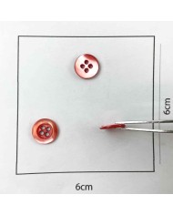 Bouton nacre rond saumon 10mm