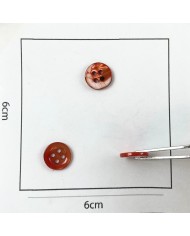 Bouton nacre rond terre argile 10mm