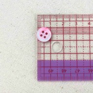 Bouton nacre rond rose 10mm