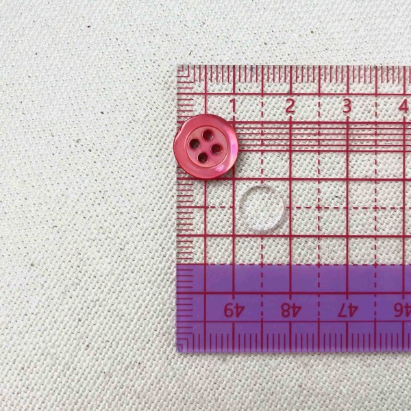 Bouton nacre rond corail 10mm Bouton nacre rond corail 10mm