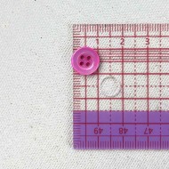 Bouton nacre rond rose violet 10mm