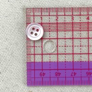 Bouton nacre rond rose clair 10mm