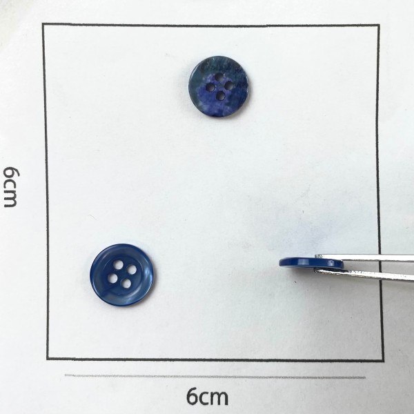 Bouton nacre rond bleu ciel 10mm Bouton nacre rond bleu ciel 10mm