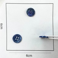 Bouton nacre rond bleu ciel 10mm Bouton nacre rond bleu ciel 10mm