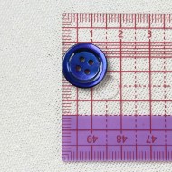 Bouton nacre rond bleu violet 15mm
