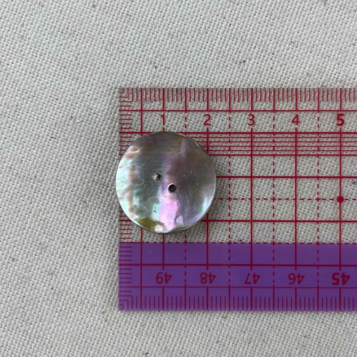 Bouton nacre rond naturel 20mm