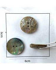 Bouton nacre rond naturel 20mm