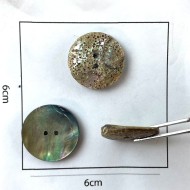Bouton nacre rond naturel 20mm