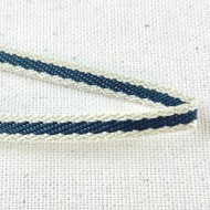 Tresse fantaisie noir beige 8 mm Tresse fantaisie noir beige 8 mm