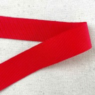Ruban gros-grain rouge corail 20 mm