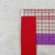 Ruban gros-grain rouge corail 20 mm
