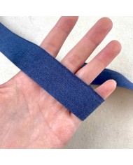 Tresse en jean bleu 28 mm