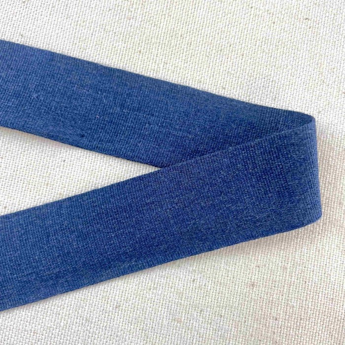 Tresse en jean bleu 28 mm
