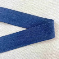 Tresse en jean bleu 28 mm