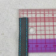 Galon fantaisie gris bleu 10 mm