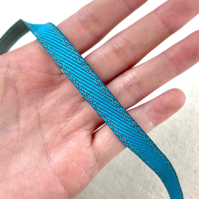 Galon fantaisie gris bleu 10 mm