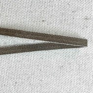 Ruban coton taupe foncé 4 mm