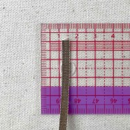 Ruban coton taupe foncé 4 mm