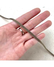 Ruban coton taupe foncé 4 mm