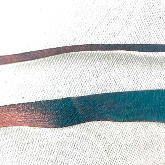 Ruban organza turquoise 10mm